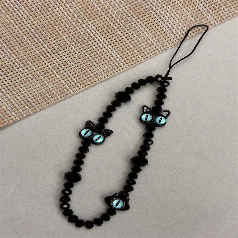 Cat-Themed Beaded Eyewear Holder Kalsten