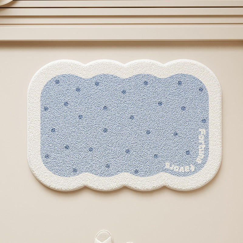 Cute Biscuit-Shaped Bath Mat