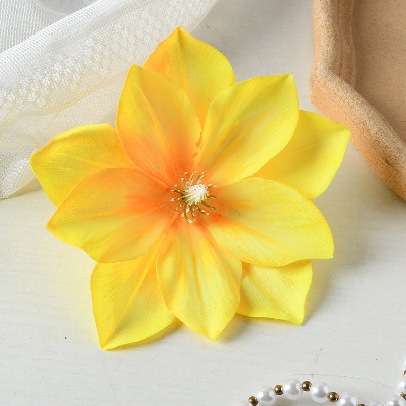 Elegant Fabric Floral Clip