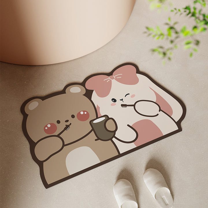 Cute Animal-Themed Bath Mat Kalsten