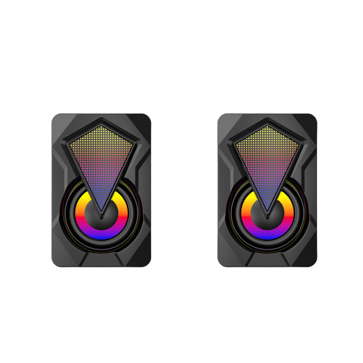 Bluetooth Desktop Speakers with Dynamic RGB Lighting Effects Kalsten