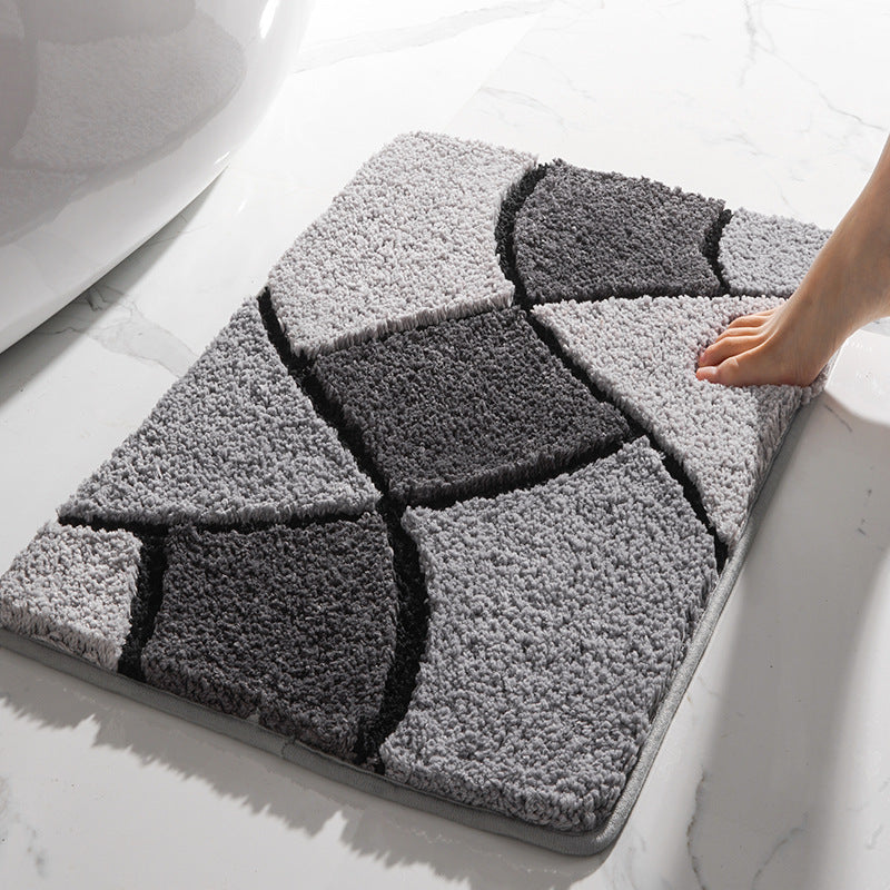 Geometric Pattern Bathroom Mat Kalsten