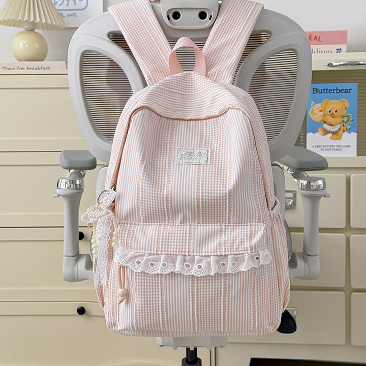 Stylish Striped Design Backpack Kalsten