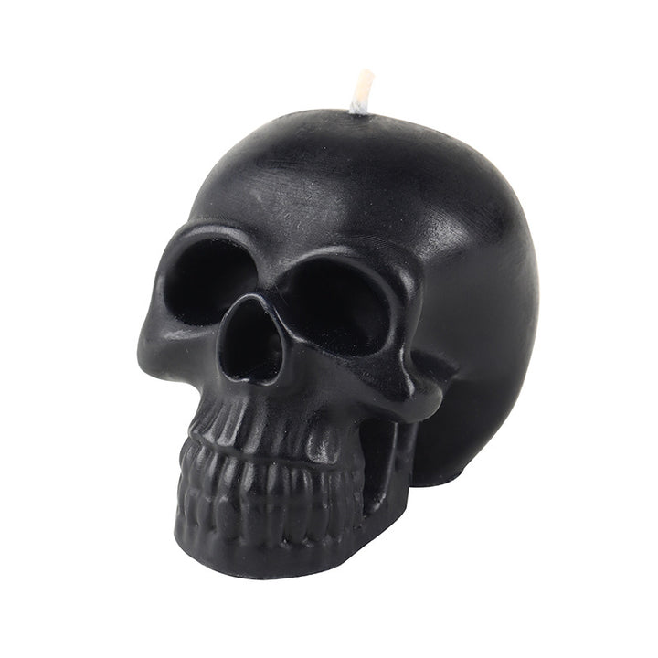 Sculptural Skull-Shaped Decorative Candle with Realistic Anatomy Detail