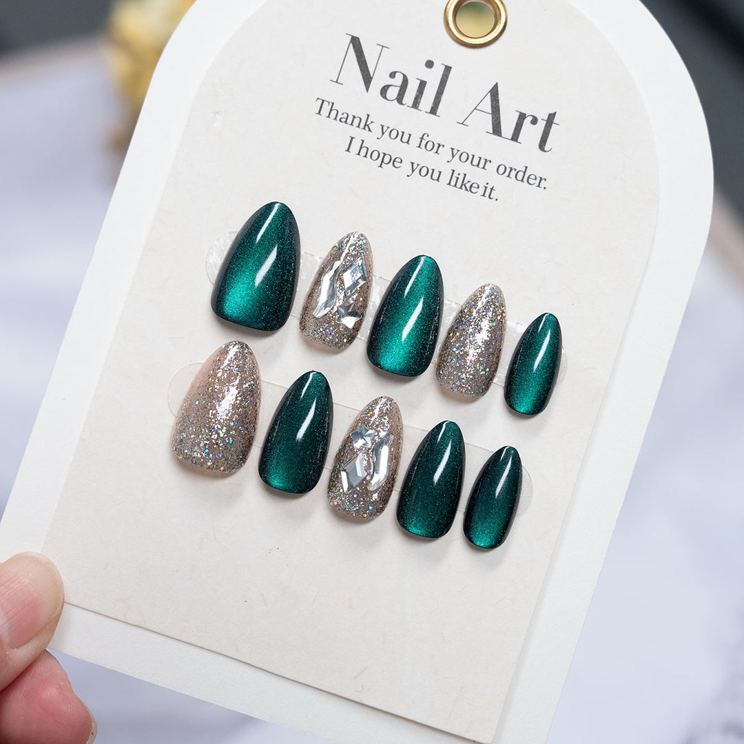 High Shine Press-On Nail Art