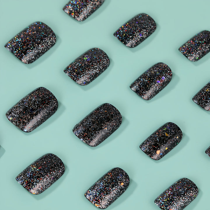 Shiny artificial nails with sparkling glitter Kalsten