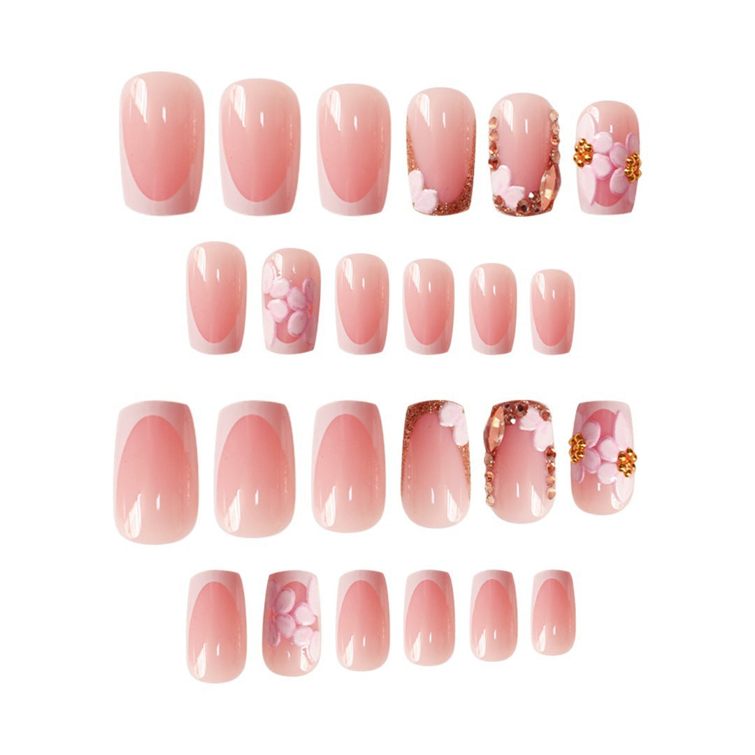 Floral Artistic Acrylic Nail Set Kalsten
