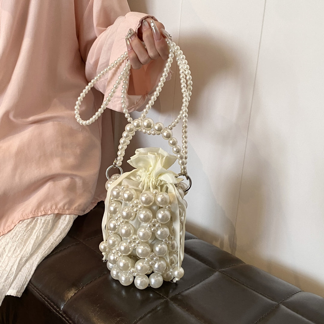 Pearl-Embellished Mini Bag