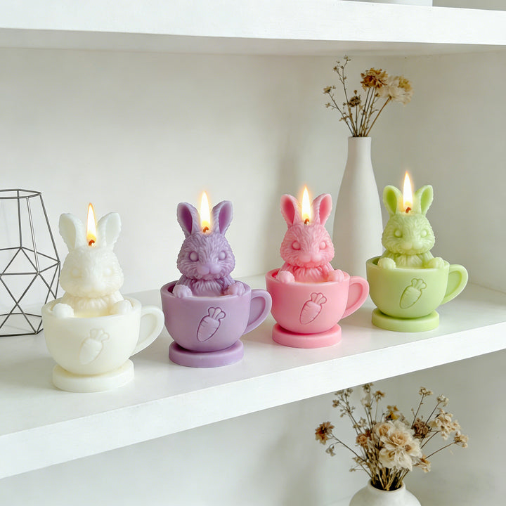 Rabbit-Shaped Decorative Candle