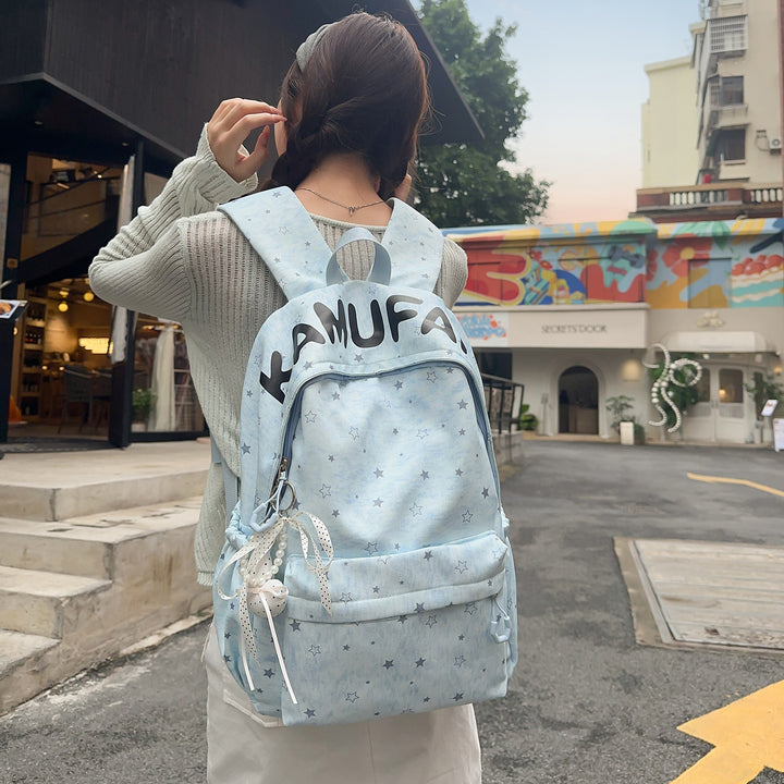 Casual Star-Embellished Backpack Kalsten