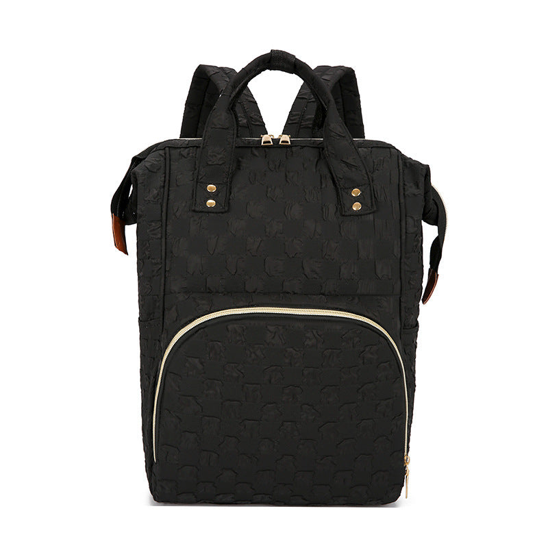 Checkered Patterned Backpack Kalsten