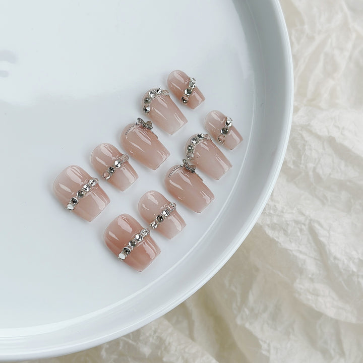 Butterfly-Embellished Press-On Nail Set