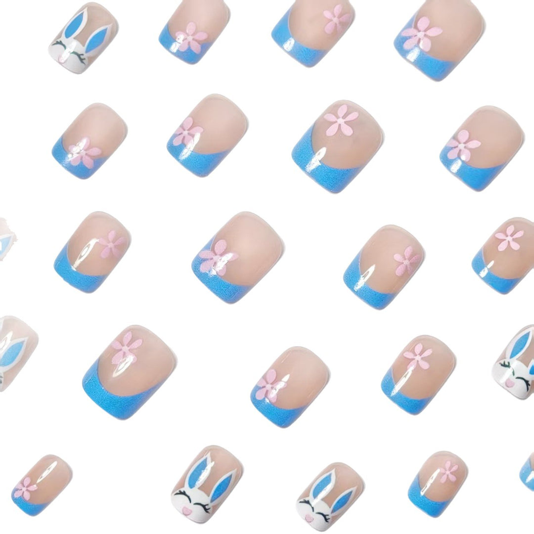 Playful Bunny-Themed Nail Art Kalsten