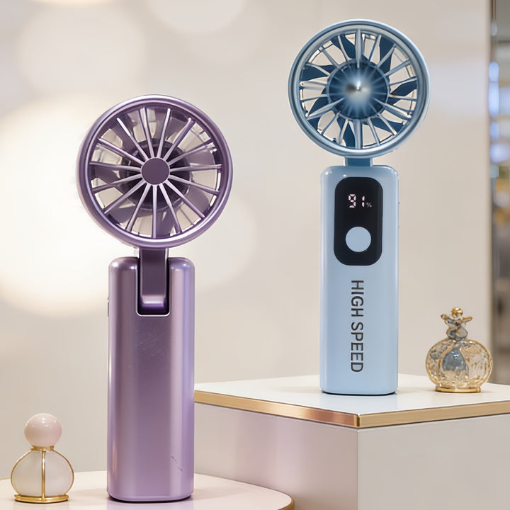 Ladies portable high-speed fan with LCD display Kalsten