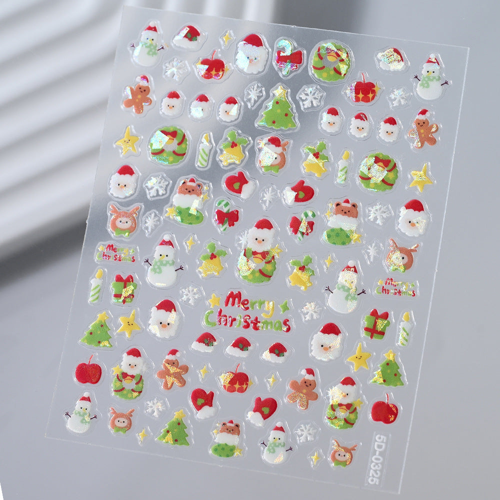 Floral Nail Art 3D Stickers