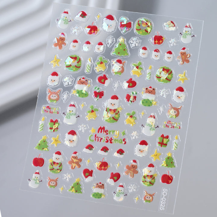 Floral Nail Art 3D Stickers