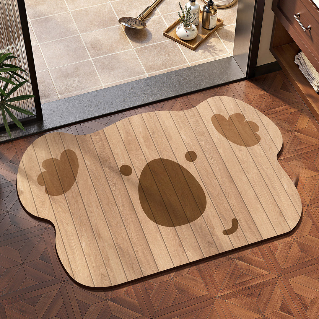 Cute Animal-Themed Bathroom Mat