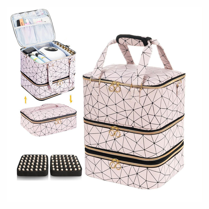 Cosmetic storage bag with multiple compartments Kalsten