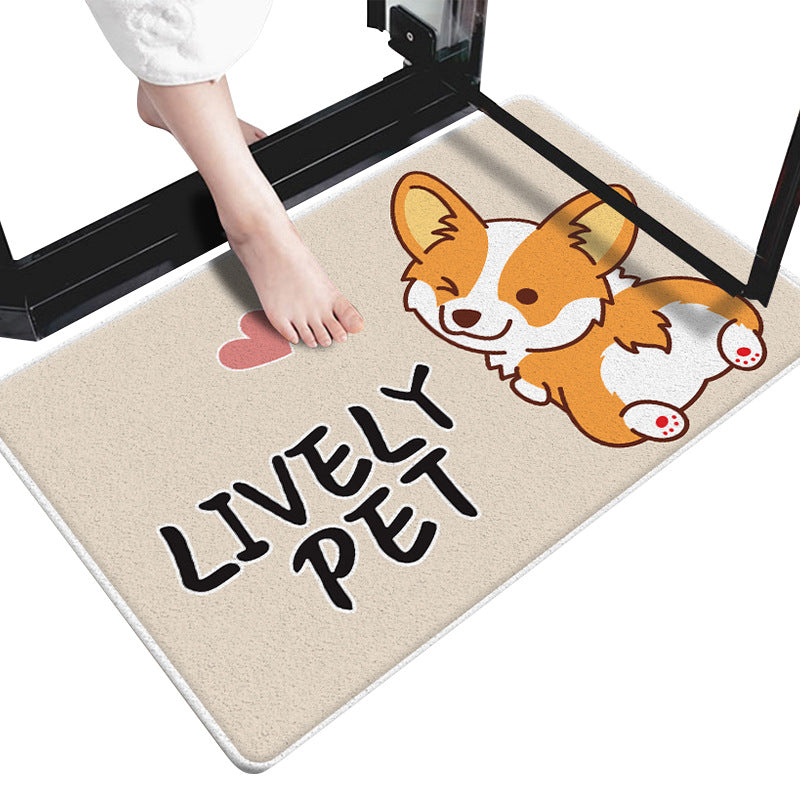 Cute Cartoon Dog-Themed Doormat Kalsten