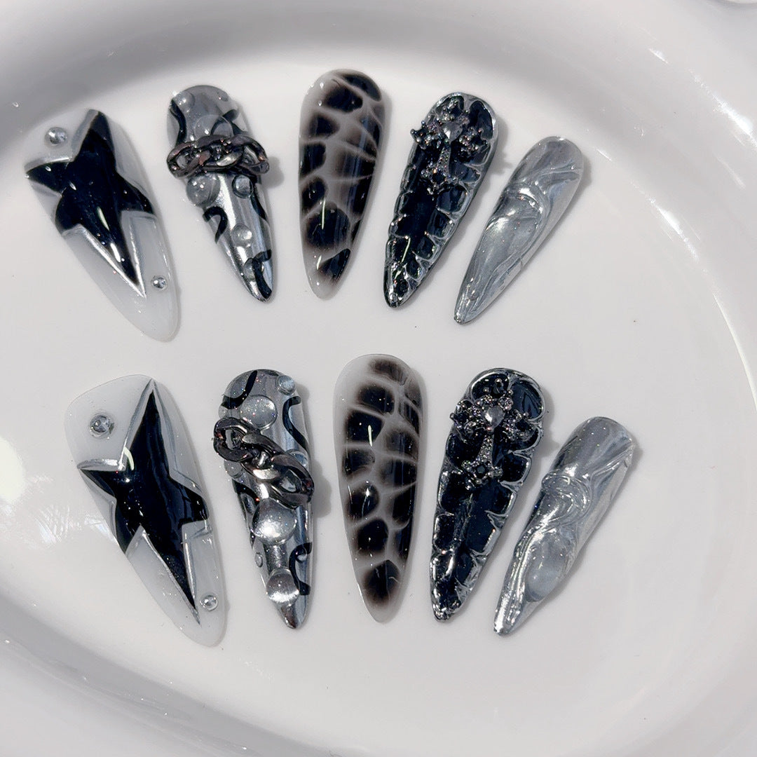 Gothic Themed Press-On Nail Set