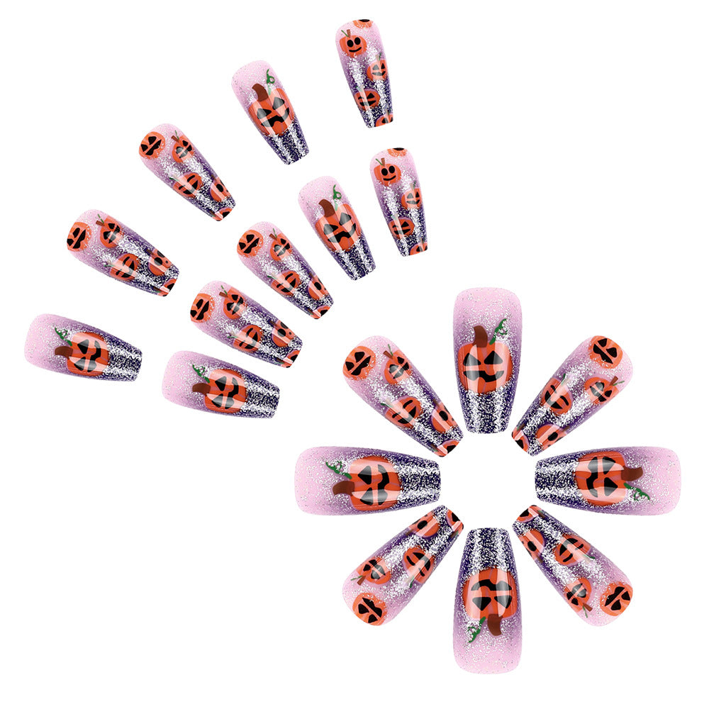 Halloween-Themed Long-Lasting Press-On Nail Art Kalsten