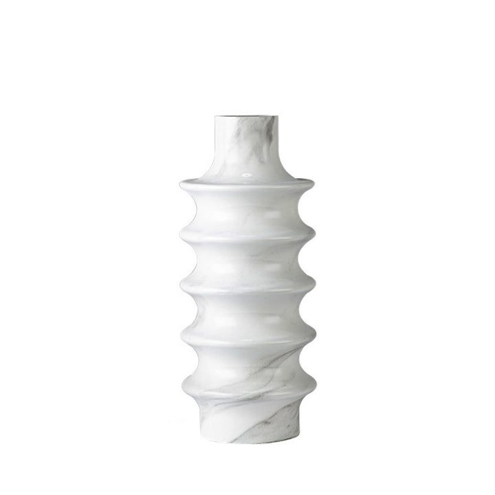 Contemporary Sculptural Marble Decorative Vase