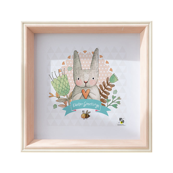 Cute Animal Illustration Framed Art for Home