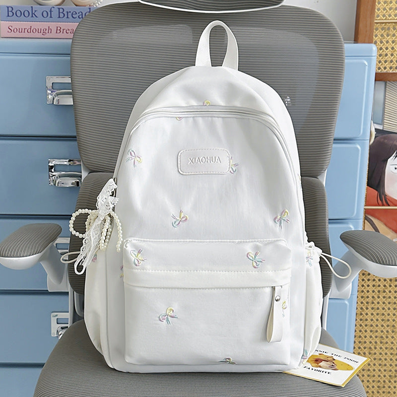 Embroidered Floral Detail Casual Backpack Kalsten