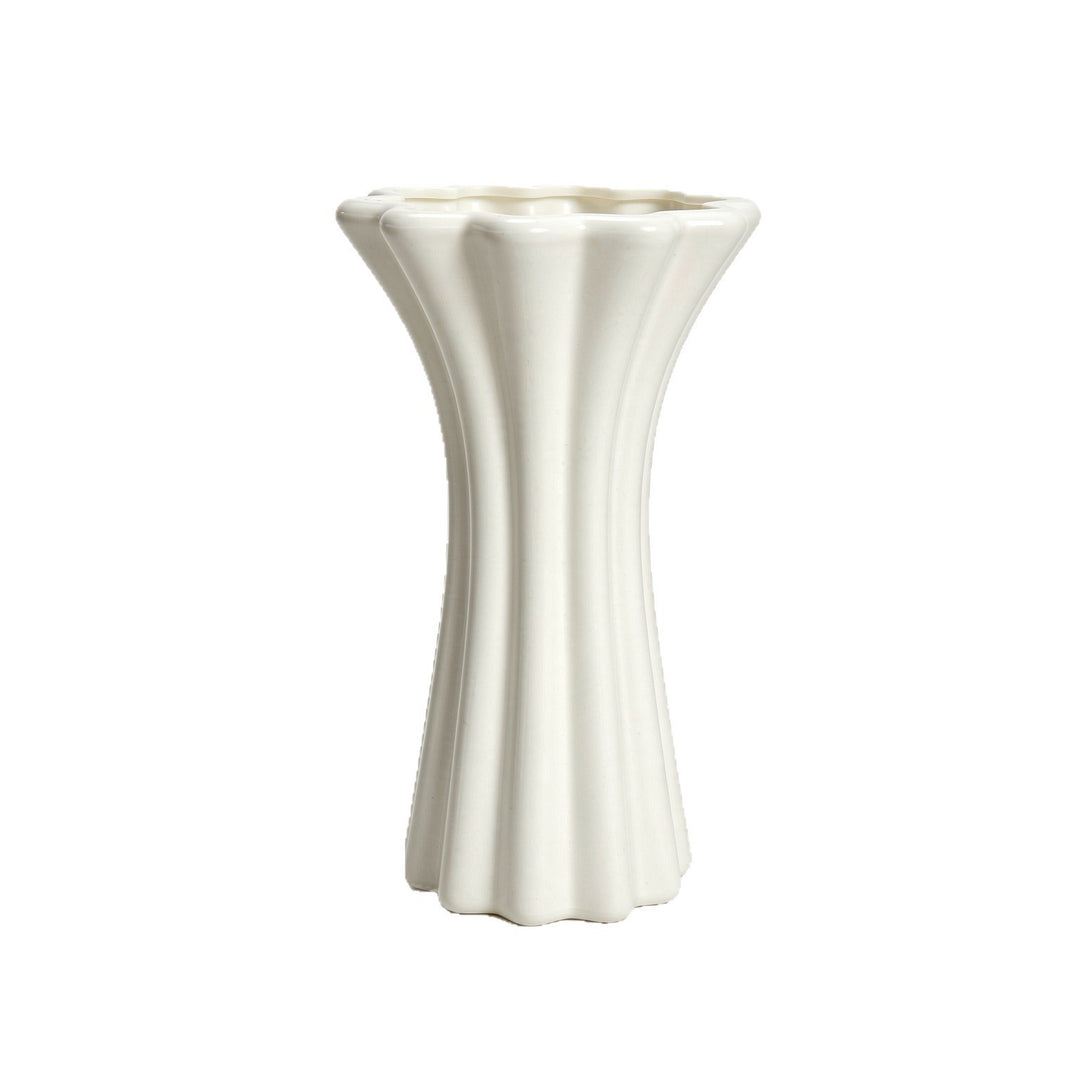 Modern Fluted Ceramic Vase Kalsten