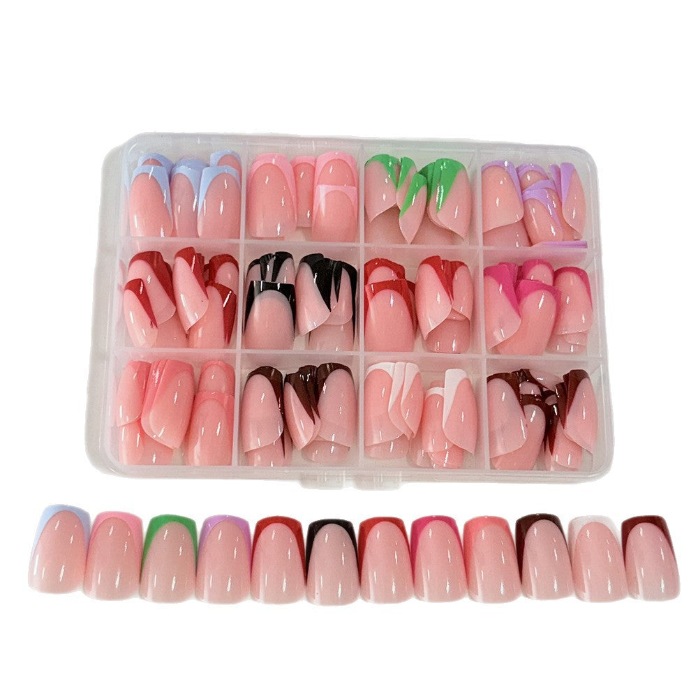 Customizable Full Cover Press-On Nail Tips Set