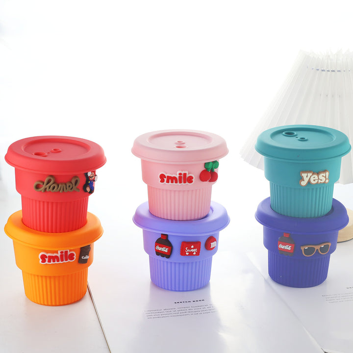 Women's creative silicone drinking cup with funny designs Kalsten