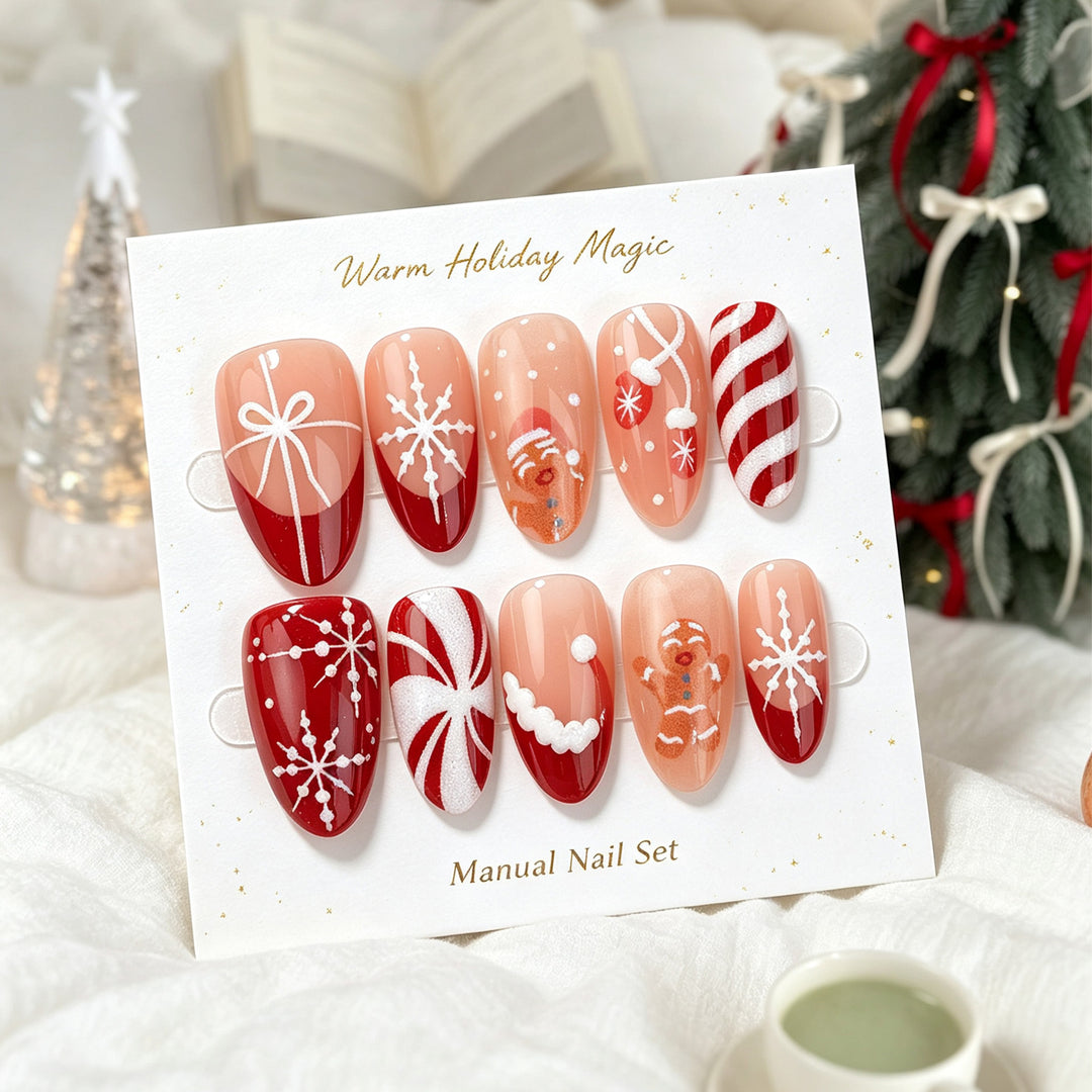 Artistic Press-On Nail Set