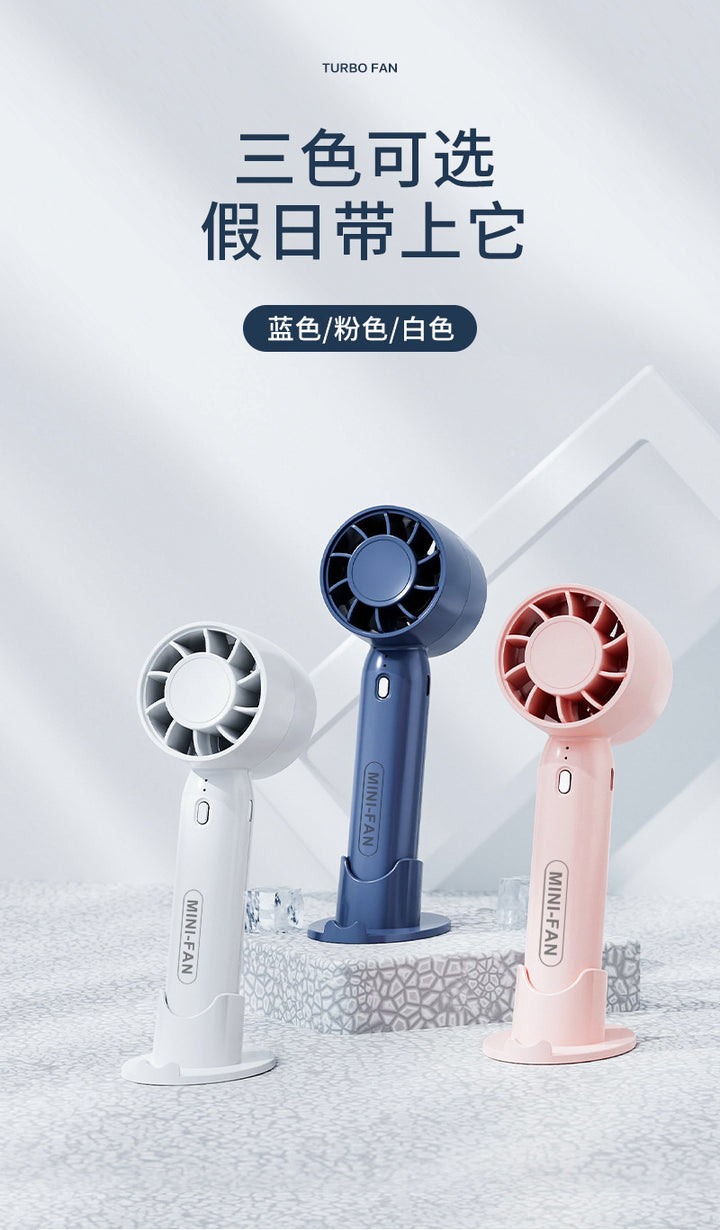 Women's Portable Hand Fan with Digital Temperature Display Kalsten
