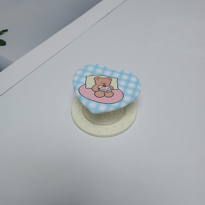 Heart-Shaped Character Phone Grip Kalsten