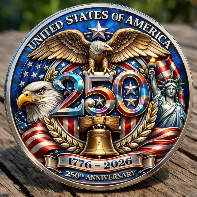 Unisex nan Semiquincentennial commemorative challenge coin medallion Kalsten