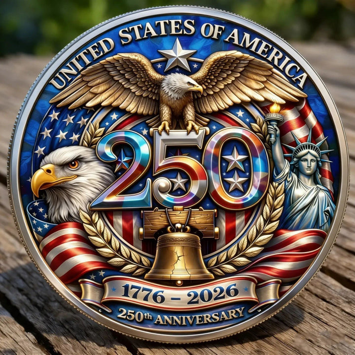 Unisex nan Semiquincentennial commemorative challenge coin medallion Kalsten