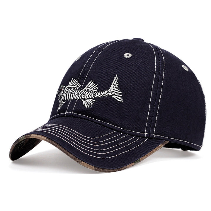 Men's Embroidered Fishing-Themed Baseball Cap Kalsten