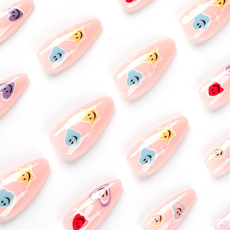 Creative nail art with playful emoji motifs Kalsten