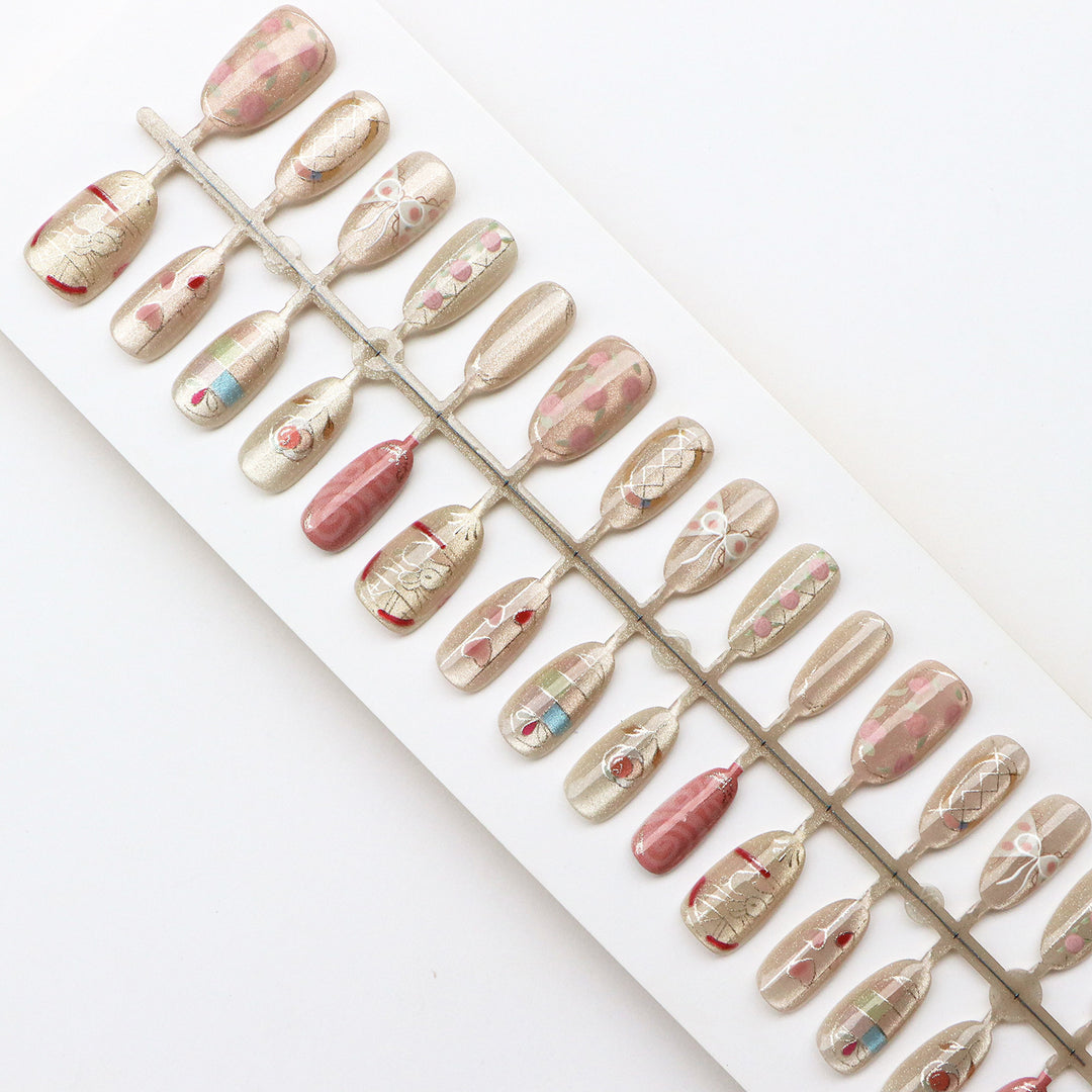 Artistic Press-On Nail Art Collection