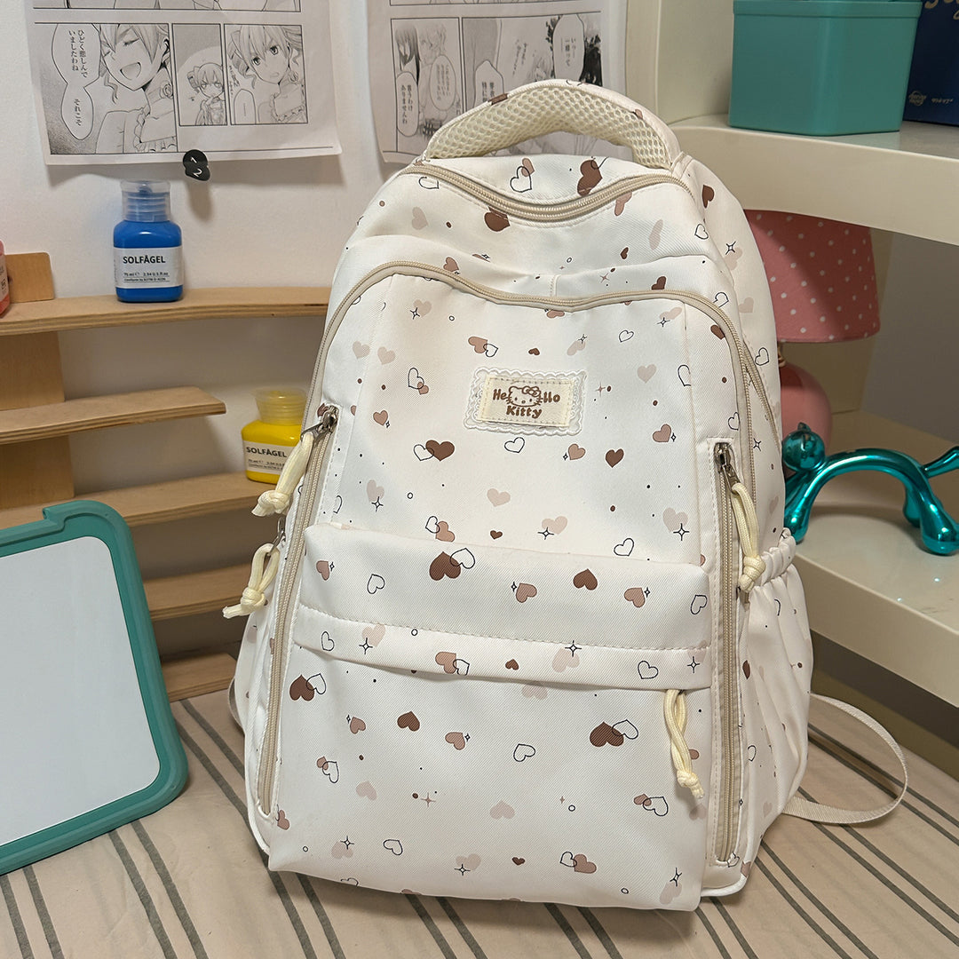Cute Heart-Patterned Backpack Kalsten