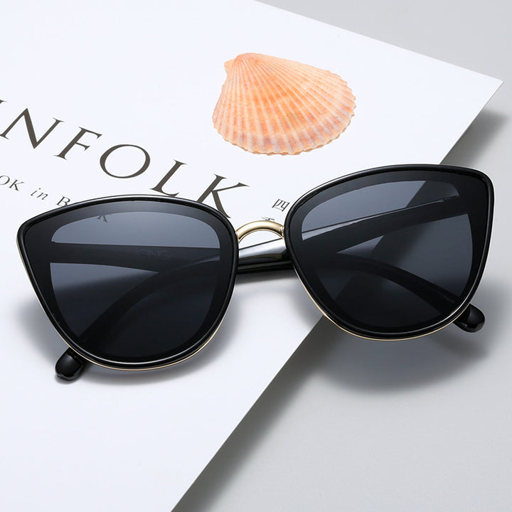 Women Cat-Eye Sunglasses with Transparent Frame and UV Protection Kalsten