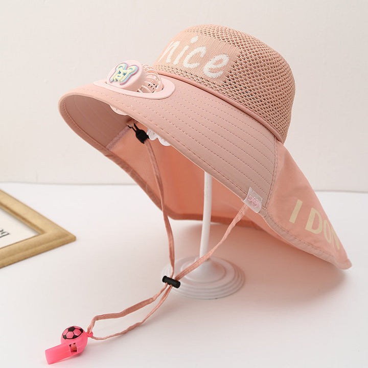 Child-Sun-Protective-Hat with Neck Protection, Breathable Mesh and Adjustable Chin Strap Kalsten