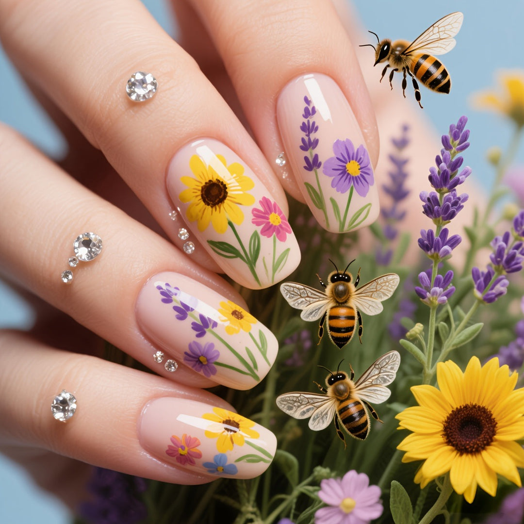 Floral 3D Nail Art Kalsten