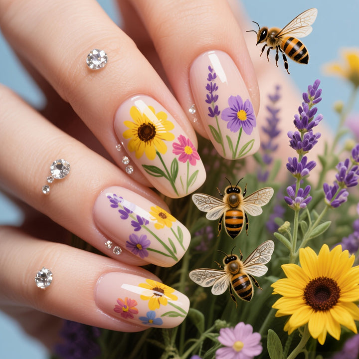 Floral 3D Nail Art Kalsten