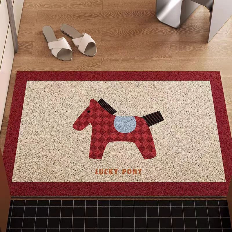 Decorative Pony-Themed Entrance Mat
