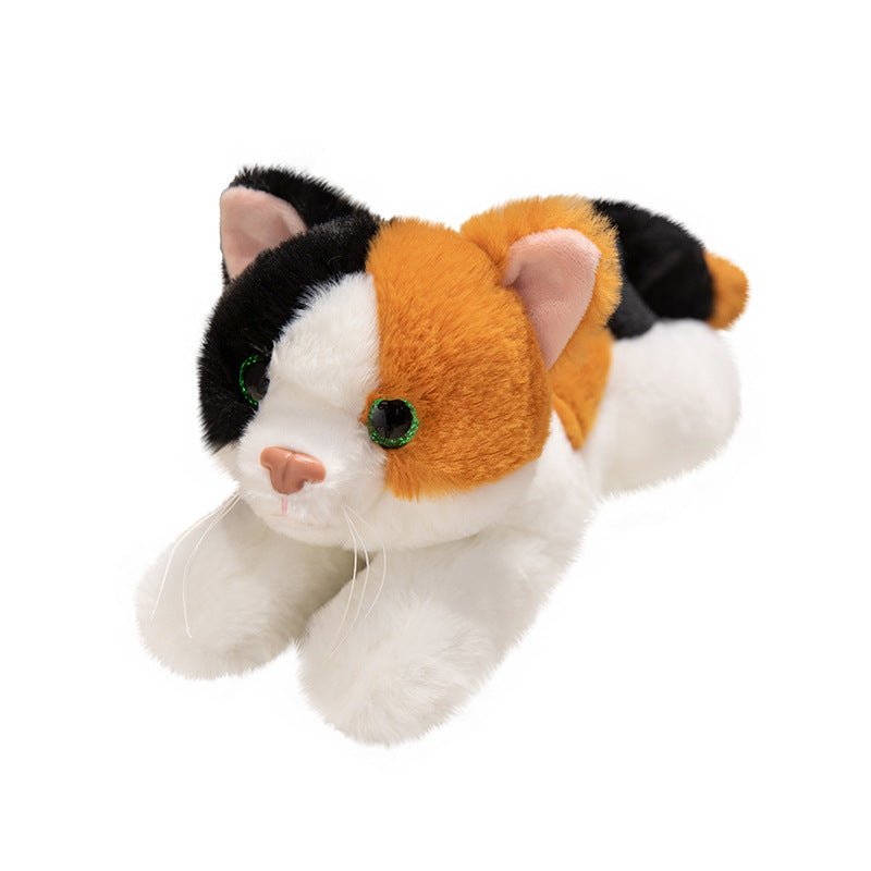 Lifelike Stretching Cat Plush Floor Cuddle Pillow Kalsten