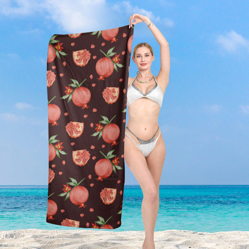 Beach towel with maritime dolphin motif Kalsten