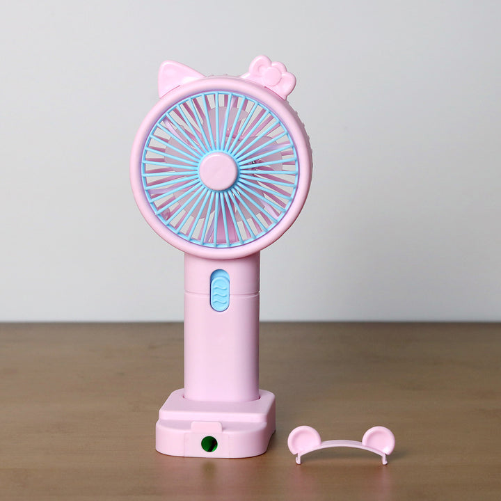 Unisex Portable Handheld Fan with Creative Cat Ears Design Kalsten