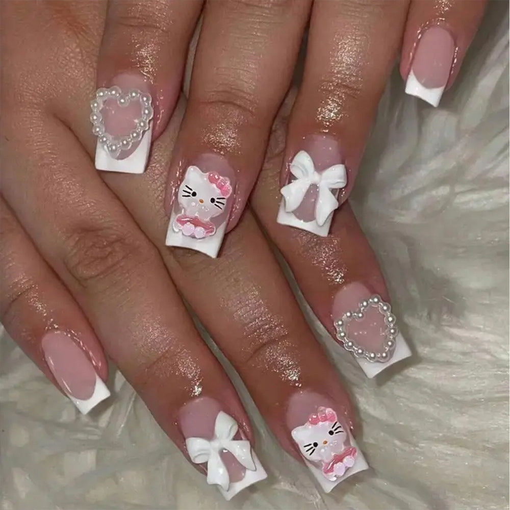 Decorative Press-On Nail Tips Set