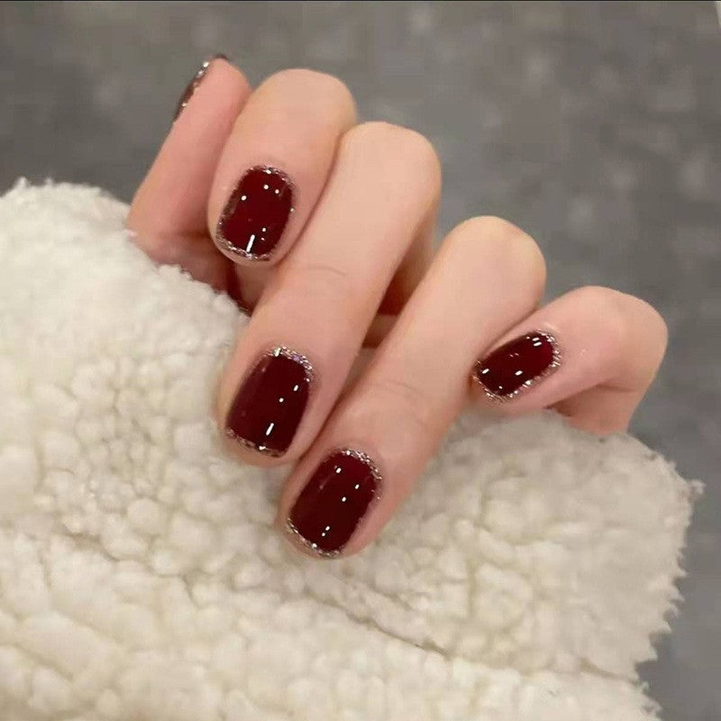 High-gloss artificial nails with rose effect Kalsten